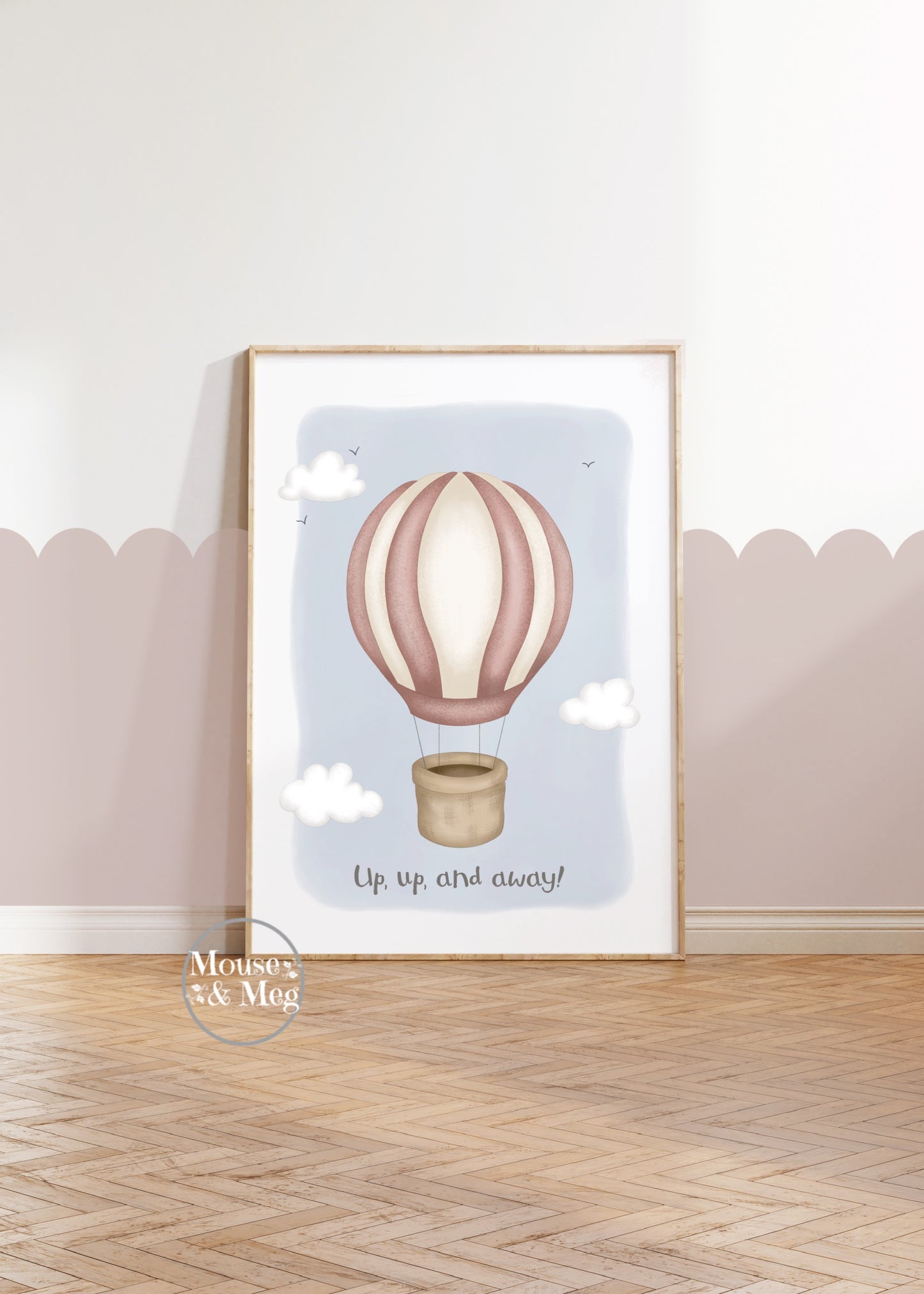 Up, Up and Away! - Hot Air Balloon Print